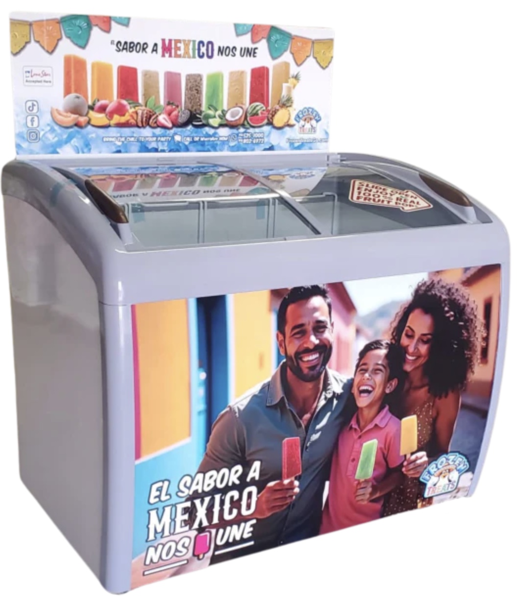Branded horizontal chest freezer