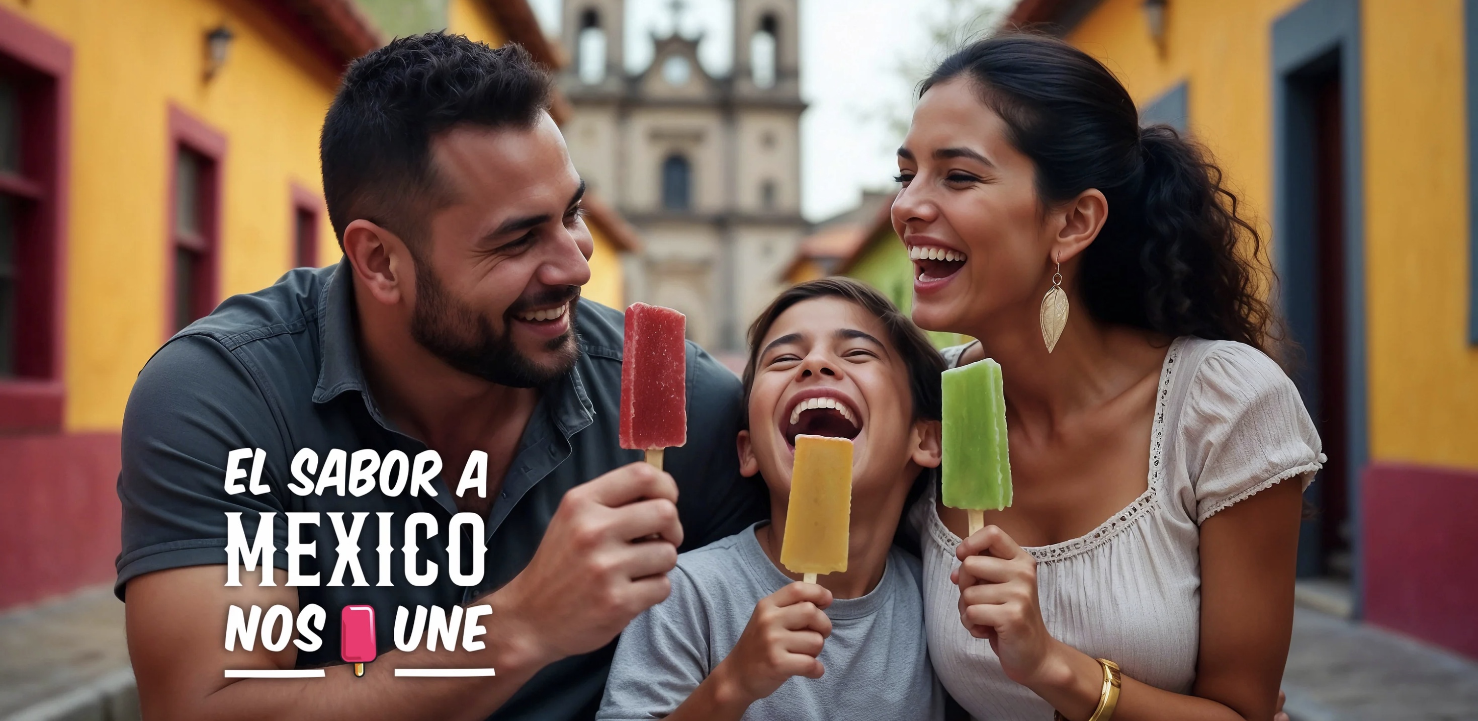 Family enjoying Frozen Treats paletas